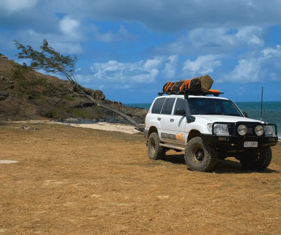 Destination4WD awnings to extend your shade in Australia, the CREB Track in Far North Qld Archer Point Cooktown
