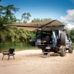 D4WD-270-Awning-Hero Destination4WD D270 Freestanding 270 Awning – Australian Made 270° awning mounted on 4WD