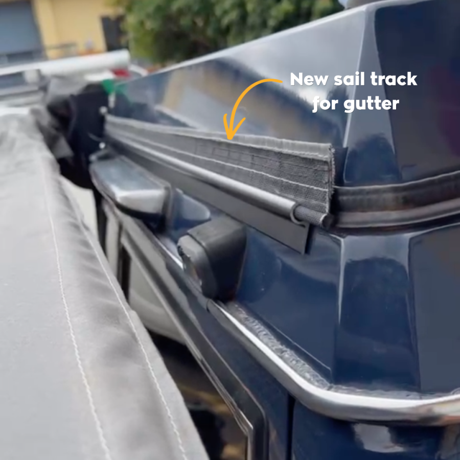 Sun Cap with Gutter