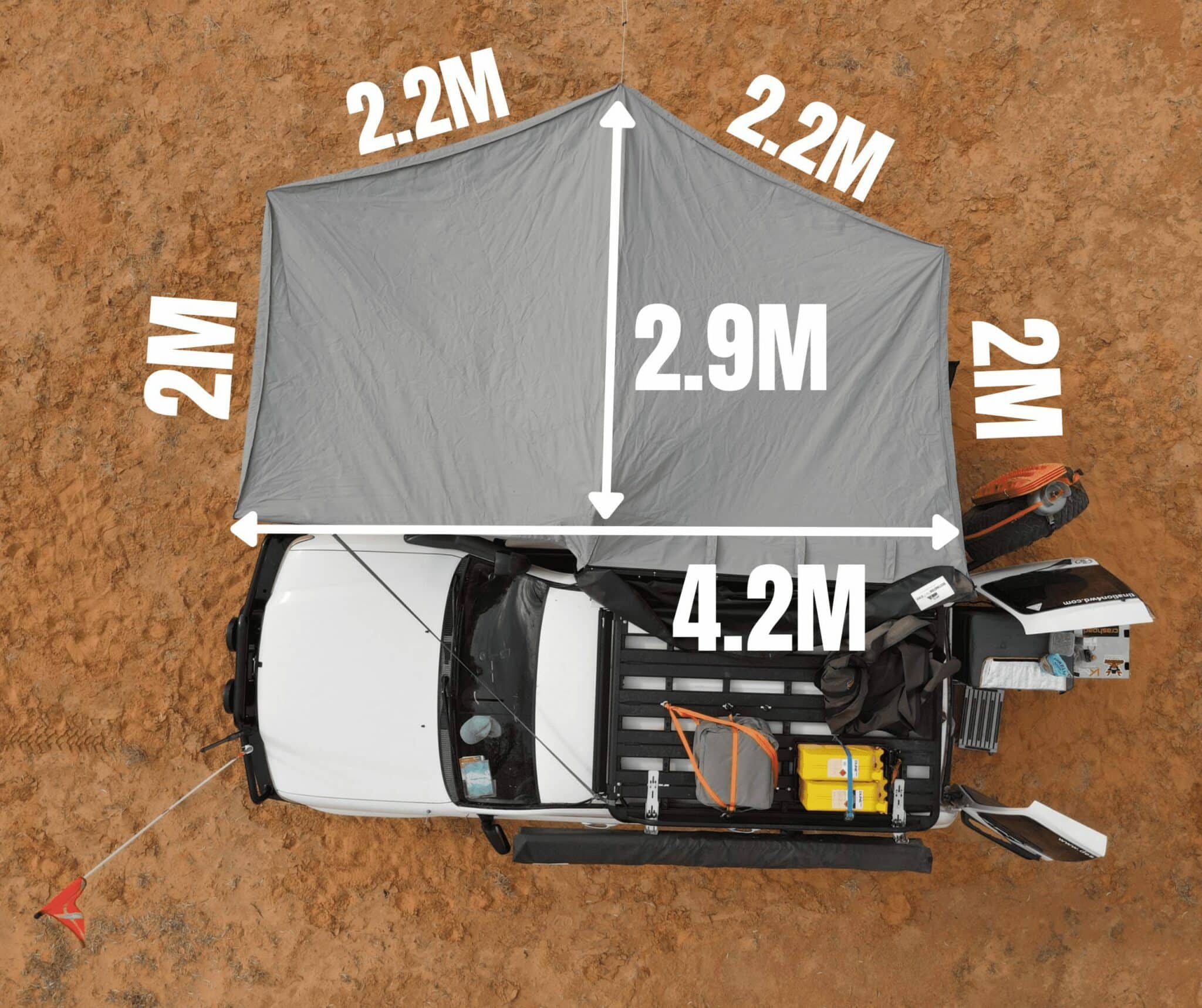 180 Degree Awning Freestanding Destination4WD