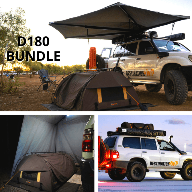 D180 BIG bundle Destination 4WD awnings and accessories 180 awning