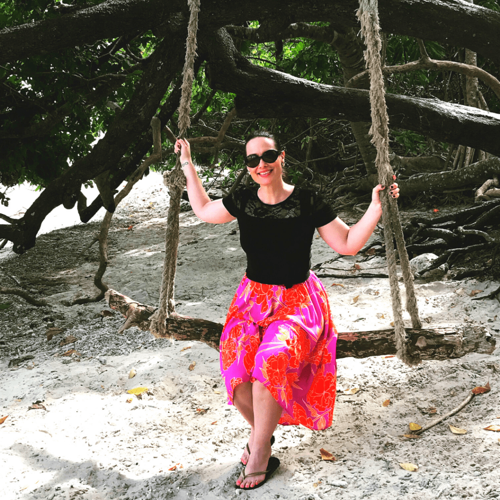Destination4WD Fitzroy Island swing Liz Campbell