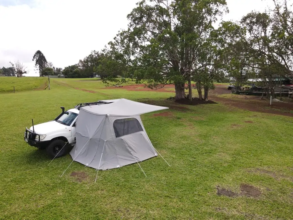 Destination4WD freestanding 4x4 awning D270 and panel wall kit