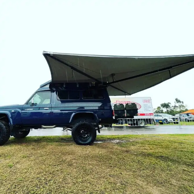 270 awning Destination 4WD awning Toyota Troopy 270 freestanding awning 4x4 awning review