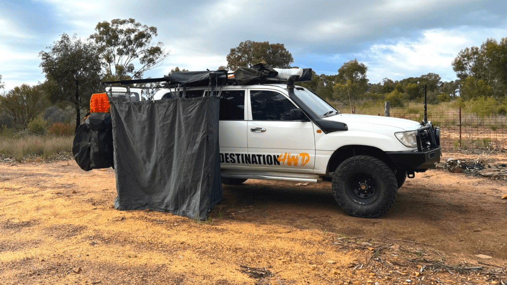 Destination4WD bathroom tent front