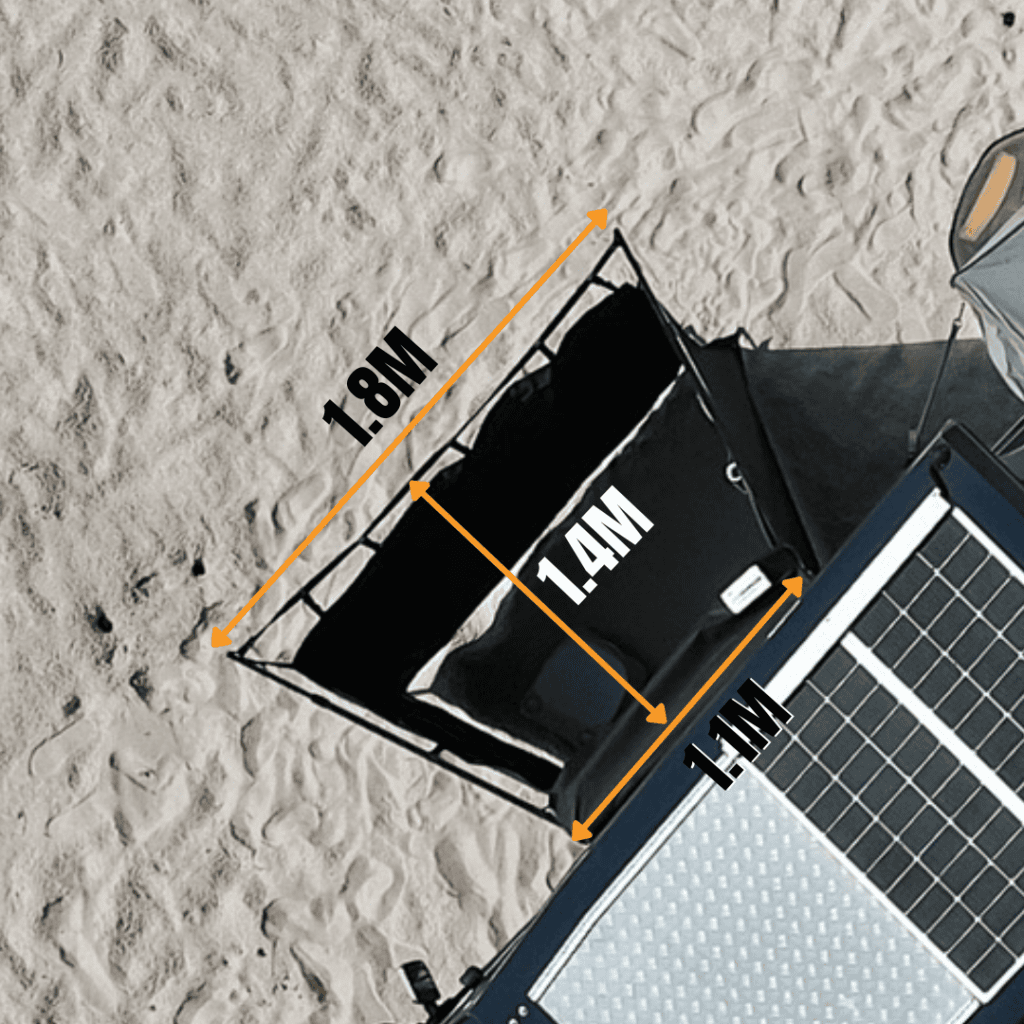 Destination4WD Australian made awnings and accessories Rafa Mata Bathroom Tent shower tent awning