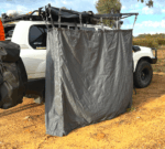 Destination4WD bathroom tent front Destination4WD bathroom tent front