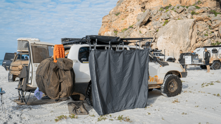 Destination4WD bathroom tent front