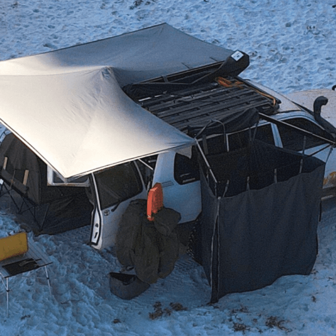 Destination4WD bathroom tent front 270 awning accessories