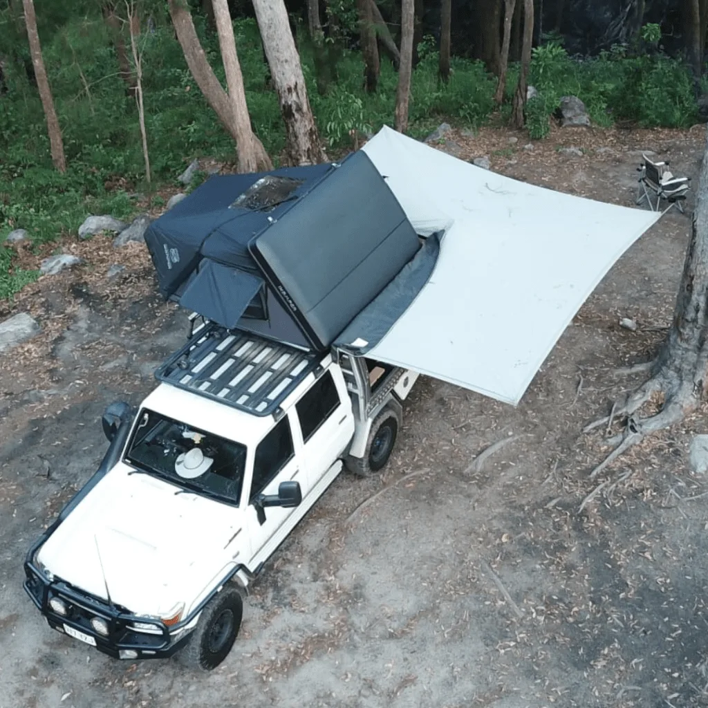 Destination4WD 270 awning freestanding Cairns Australia 79 series landcruiser 1