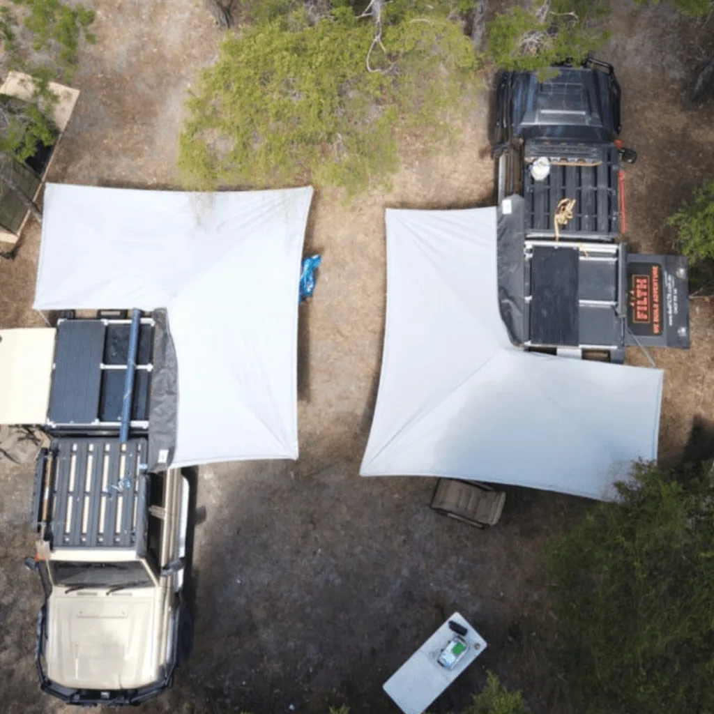 Destination4WD 270 awning freestanding Cairns Australia 79 series landcruiser