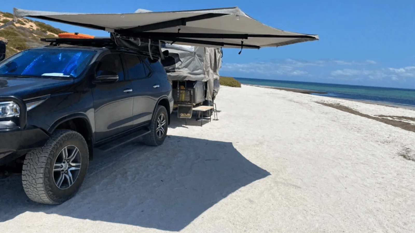 Destination4WD 270 awning freestanding Cairns Toyota Fortuner