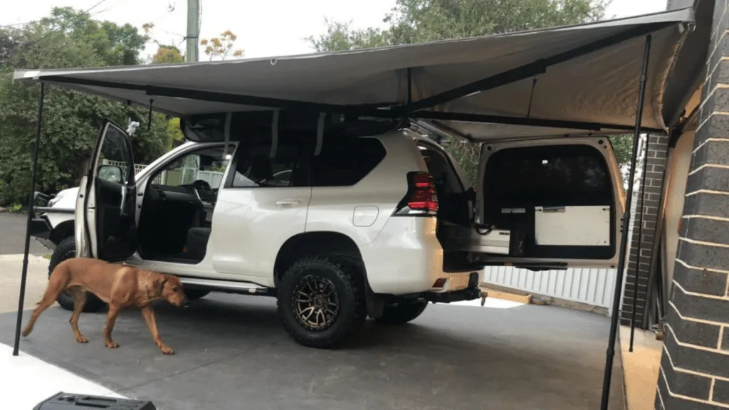 Destination4wd freestanding awning Toyota Prado