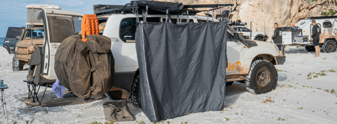 Destination4WD bathroom tent shower awning shower tent awning2