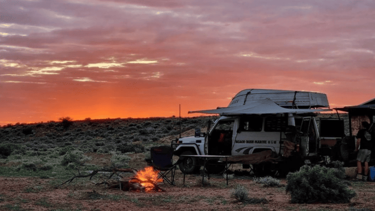 4WD vehicle Destination4WD Australian made 4x4 free standing awnings and shower awnings 180 Awning