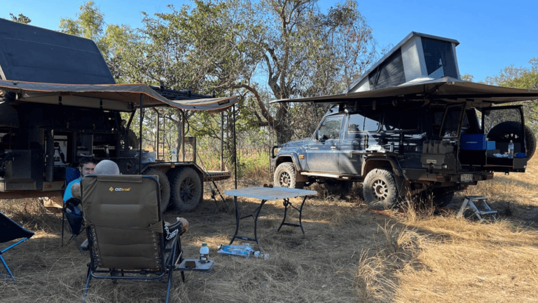 Summer camping tips Destination4WD Australian made 4x4 free standing awnings and shower awnings
