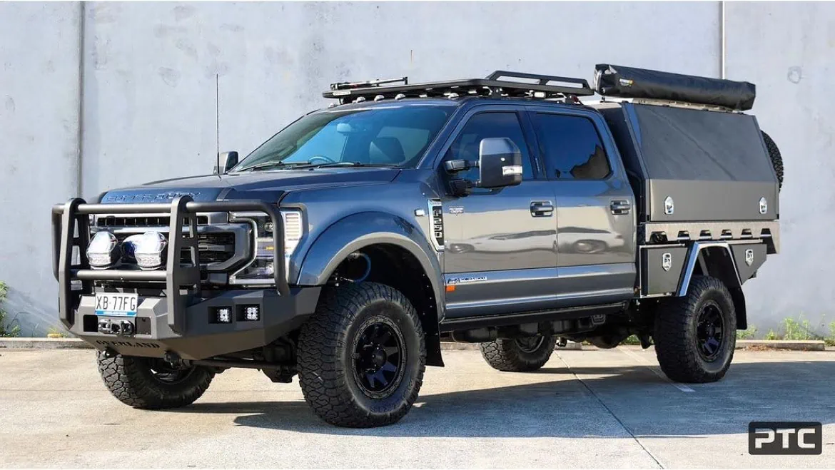 Ford F250 Pro Touring Concepts Destination4WD D270 awning freestanding no poles