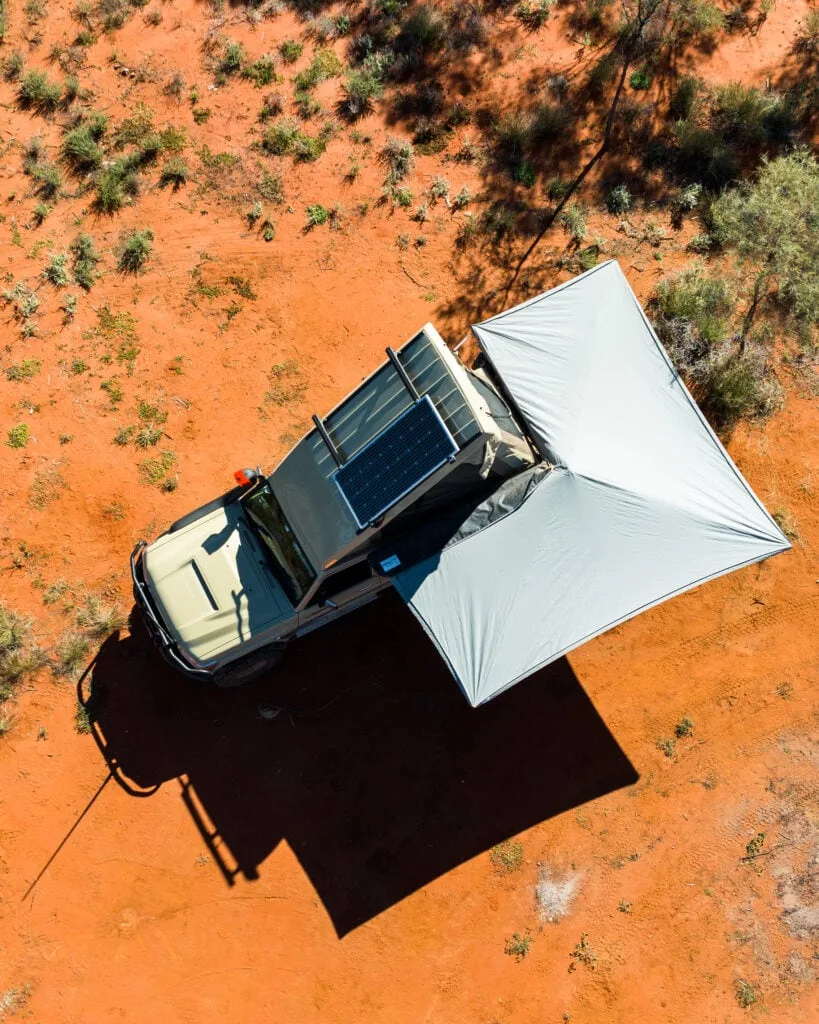 Toyota Troopy Destination4WD free standing 4WD awnings Landcruiser 78 series Troopy Overland travellers