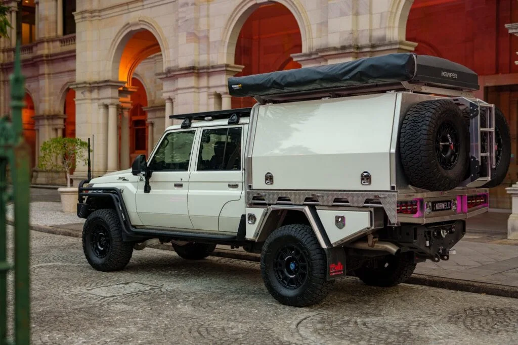 Toyota Troopy Destination4WD free standing 4WD awnings Landcruiser 79 series dual cab