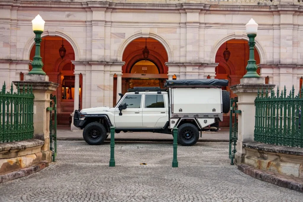 Toyota Troopy Destination4WD free standing 4WD awnings Landcruiser 79 series dual cab