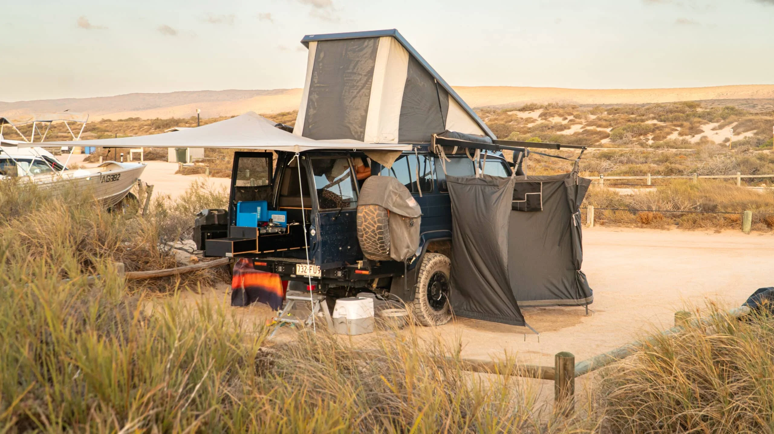 shower awning Destination4WD Australian made 4x4 free standing awnings and shower awnings