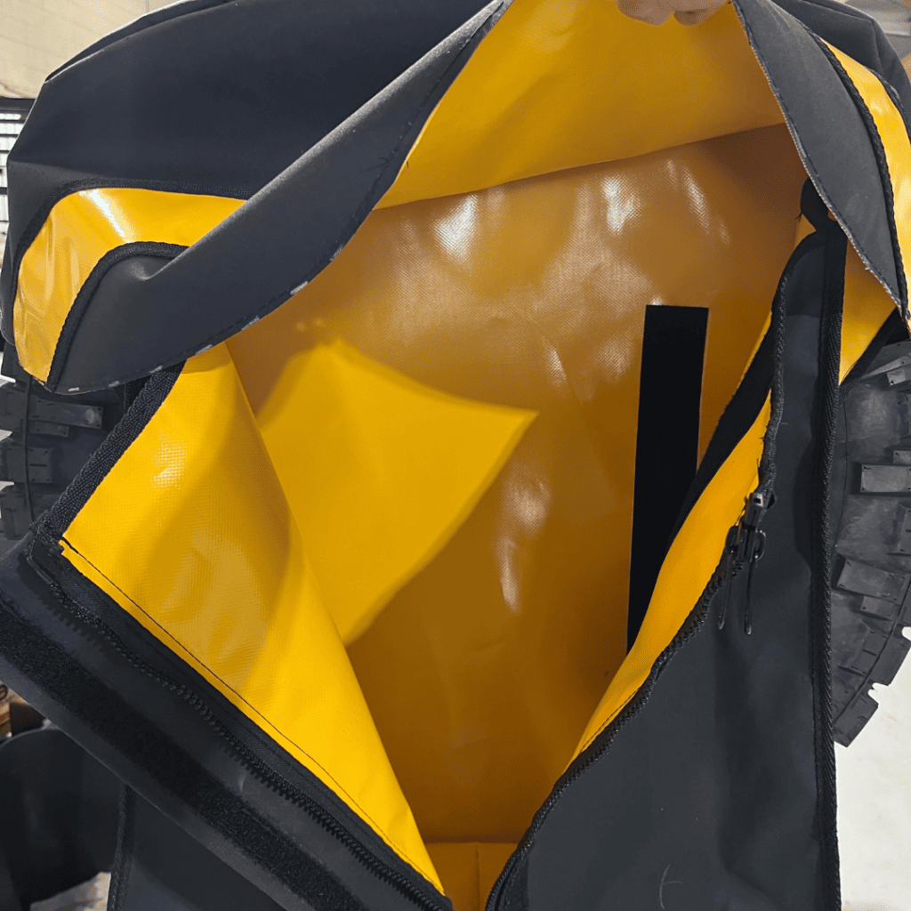 Destination4WD Garbage bag with bin inside 4WD awnings and accessories Cairns