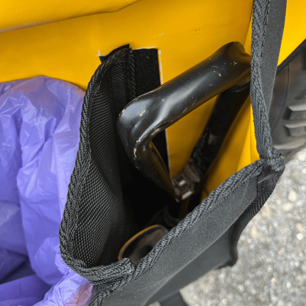 Destination4WD Garbage bag with bin inside 4WD awnings and accessories Cairns