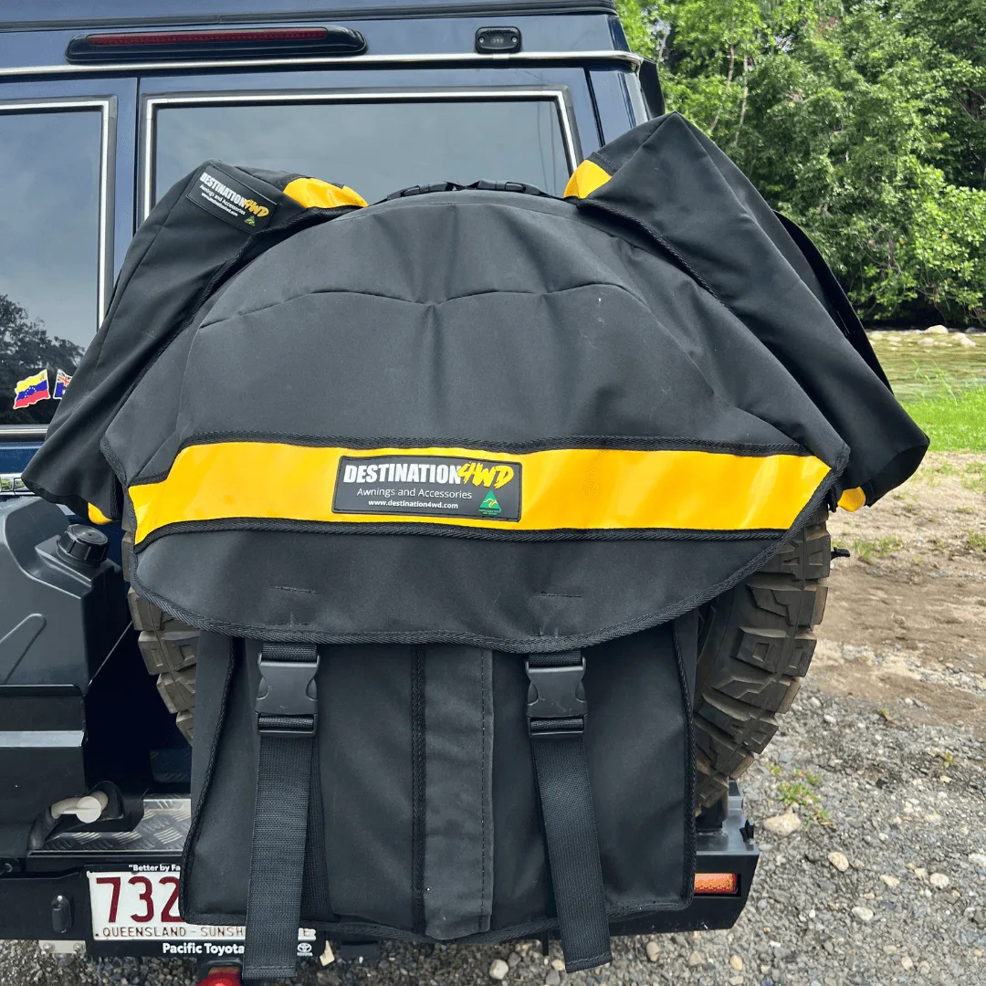 Destination4WD Garbage bag with bin inside 4WD awnings and accessories Cairns