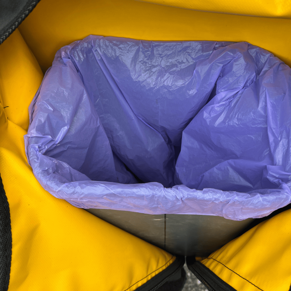 Destination4WD Garbage bag with bin inside 4WD awnings and accessories Cairns