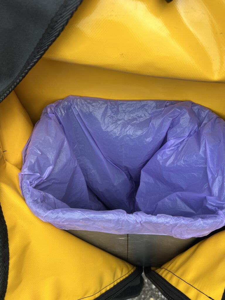 Destination4WD Garbage bag with bin inside 4WD awnings and accessories inside