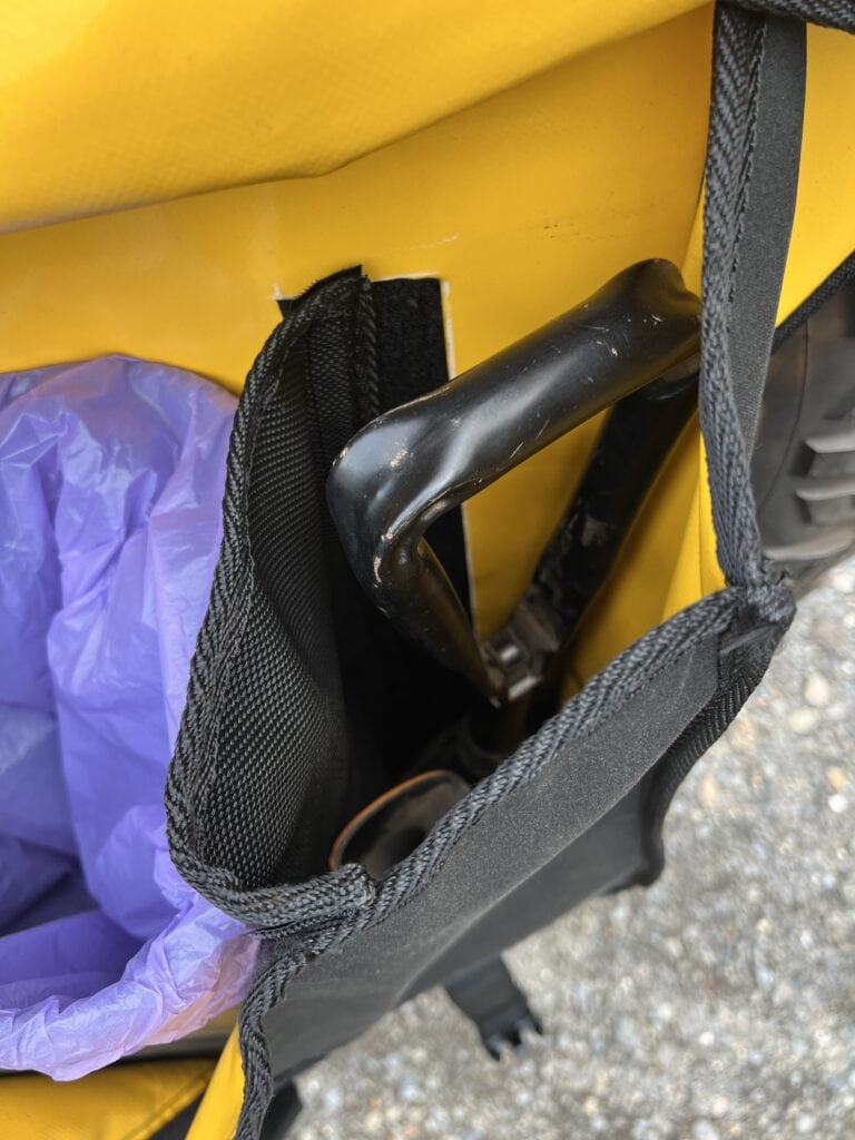 Destination4WD Garbage bag with bin inside 4WD awnings and accessories