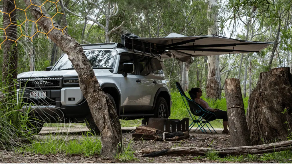 Australian made awnings and accessories Rafa Mata 270 awning 180 freestanding awning Toyota Prado