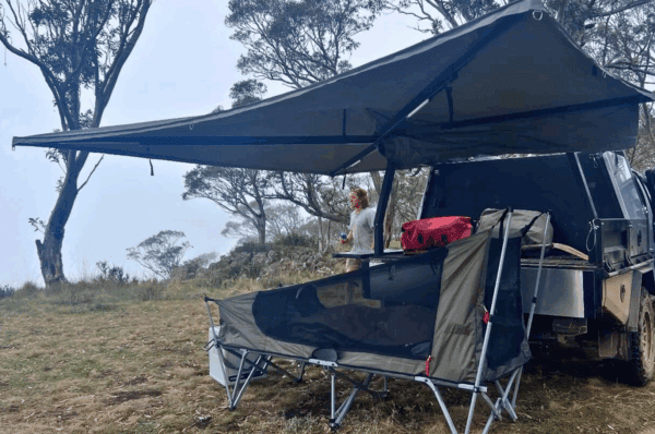 Destination4WD freestanding 270 awning and 180 awning freestanding 4WD accessories