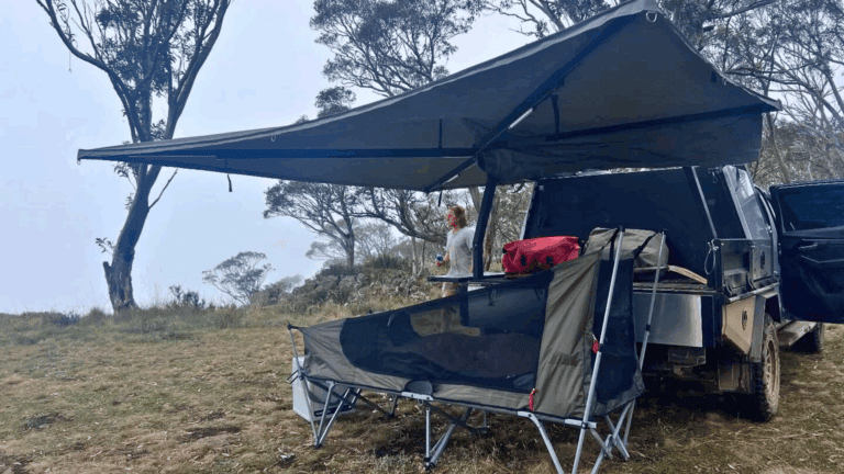 Destination4WD freestanding 270 awning and 180 awning freestanding 4WD accessories