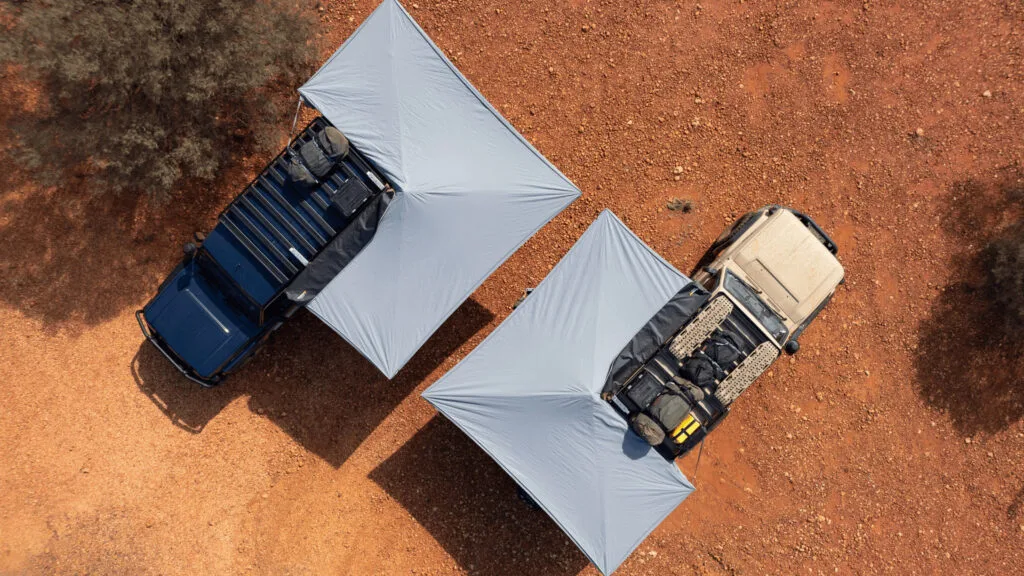 Destination4WD 270 free standing awning completely square