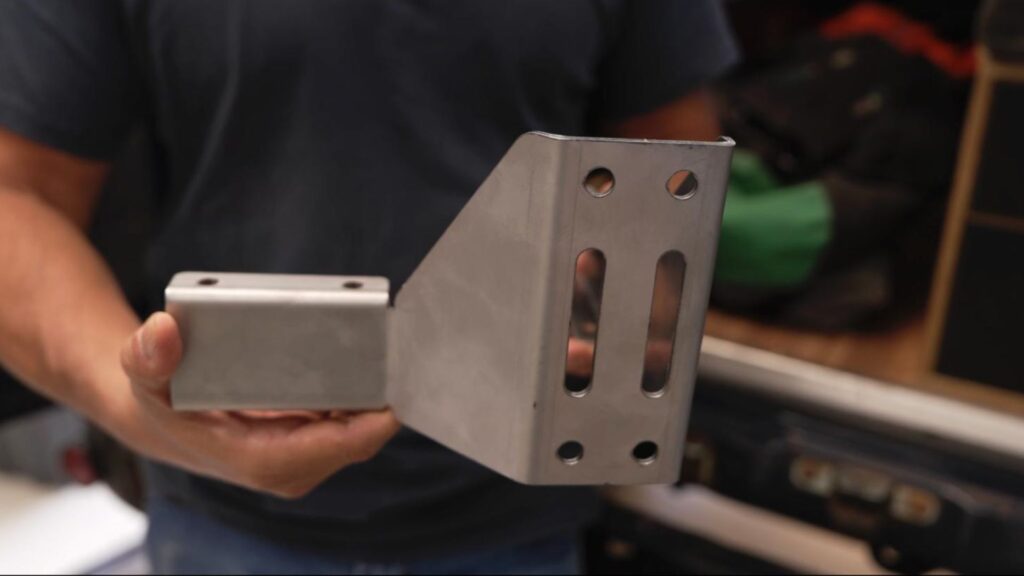 Stainless steel brackets for Frontrunner roof rack to install Destination4WD freestanding awning