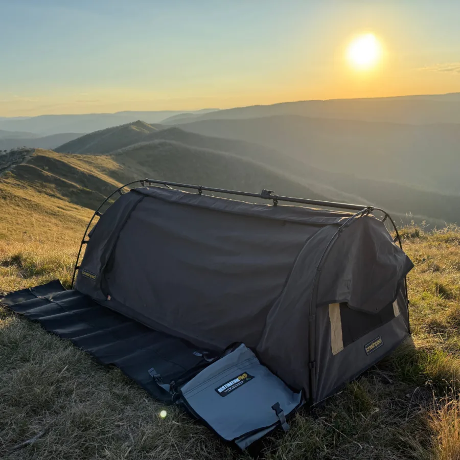 Meet the newest canvas addition to the Destination4WD range - the Swag Mat is built for comfort, practicality, and the kind of rugged reliability Aussie adventurers expect. Designed to roll up compactly and unroll in seconds, it creates the perfect clean, dry landing spot right beside your swag.