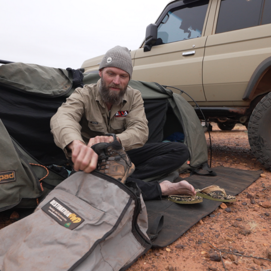 Meet the newest canvas addition to the Destination4WD range - the Swag Mat is built for comfort, practicality, and the kind of rugged reliability Aussie adventurers expect. Designed to roll up compactly and unroll in seconds, it creates the perfect clean, dry landing spot right beside your swag.