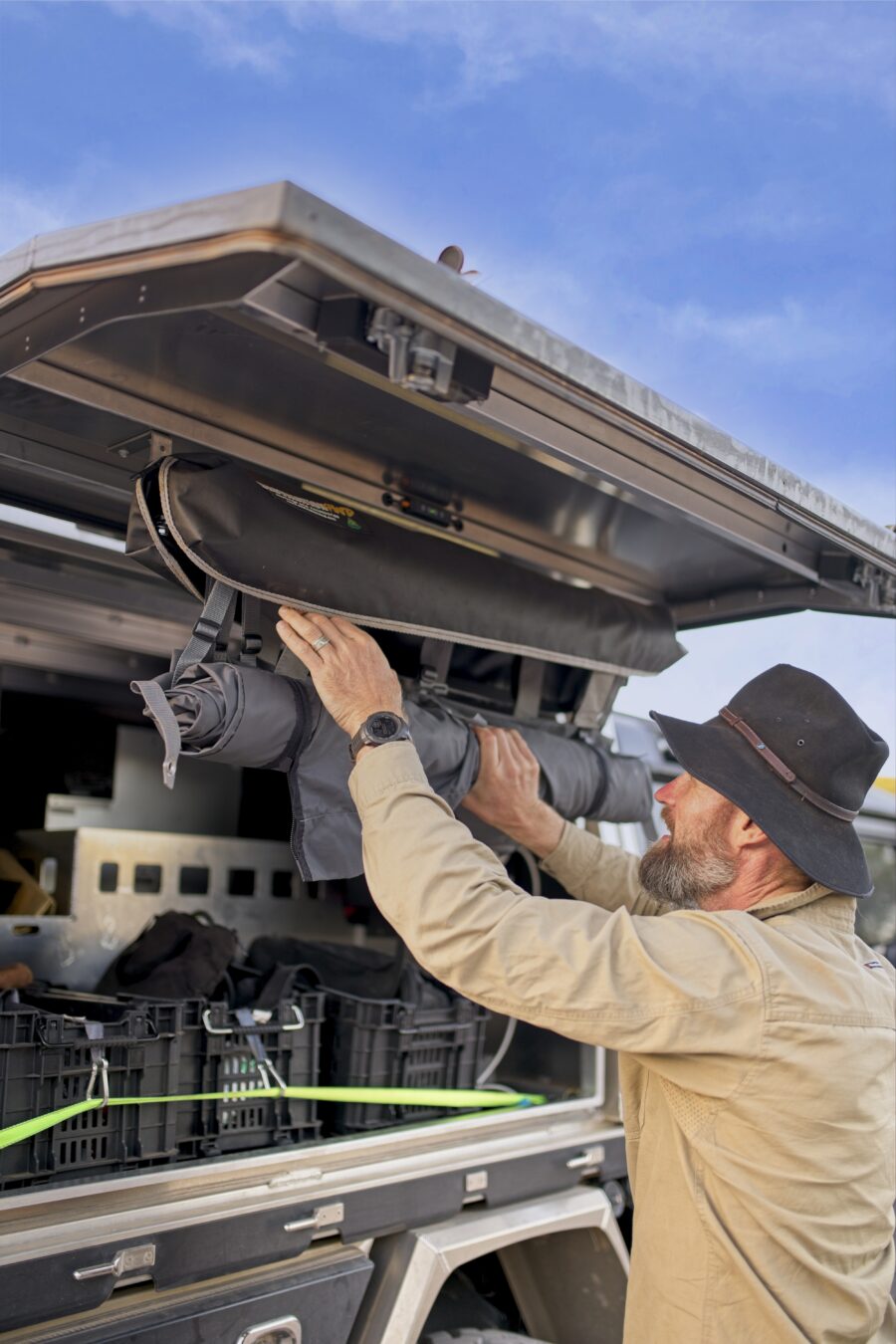 Destination4WD Small Shower Tent Awning – 2m x 2m with Ronny Dahl