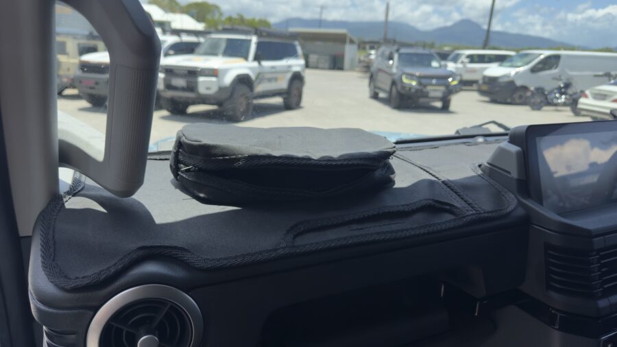 Protect your dashboard with a purpose-built dash mat designed specifically for the INEOS Grenadier. Made from tough Australian canvas