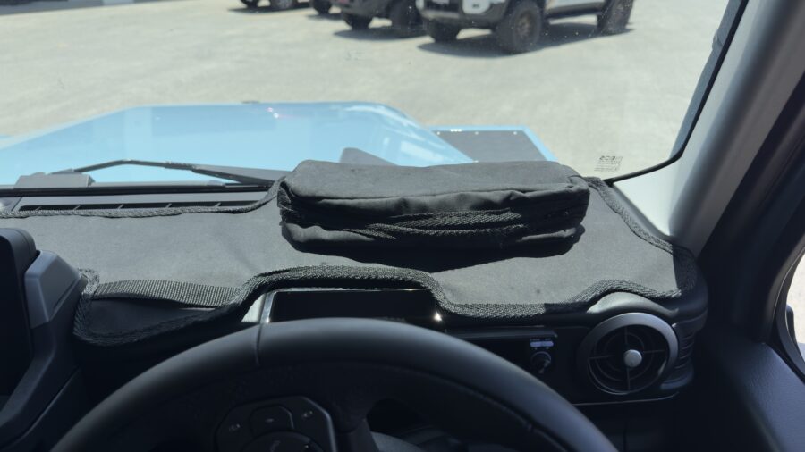 Dash mat for the INEOS Grenadier. Made from tough Australian canvas