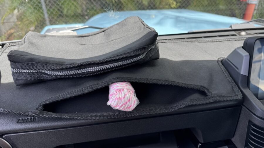 Dash mat for the INEOS Grenadier. Made from tough Australian canvas