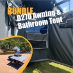 Bundle 270 awning and bathroom tent shower awning Destination4WD